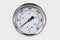 2.5" Industrial Pressure Gauge dry or liquid filled, stainless steel with polycarbonate lens, brass wetted parts, center back or bottom low, 1/4" npt with restrictor. Dial face of 0-3000psi/BAR/kPA